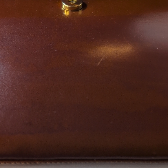 Bally Vintage Chestnut Brown Leather Top-Handle Satchel 1970's - Picture 12 of 14